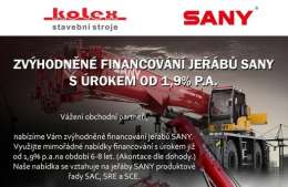 ZVÝHODNĚNÉ FINANCOVÁNÍ JEŘÁBŮ SANY