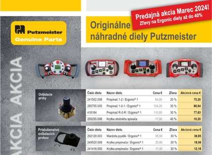 Akcia PUTZMEISTER - komponenty ERGONIC