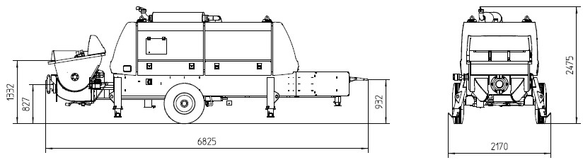 schema cerpadla betonu